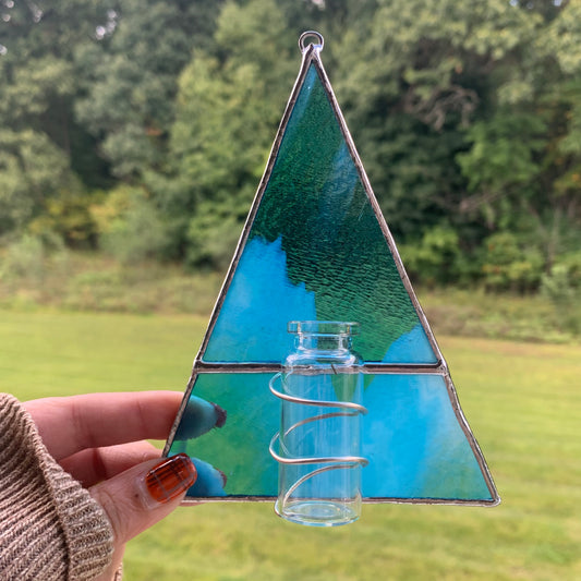 Triangle stained glass