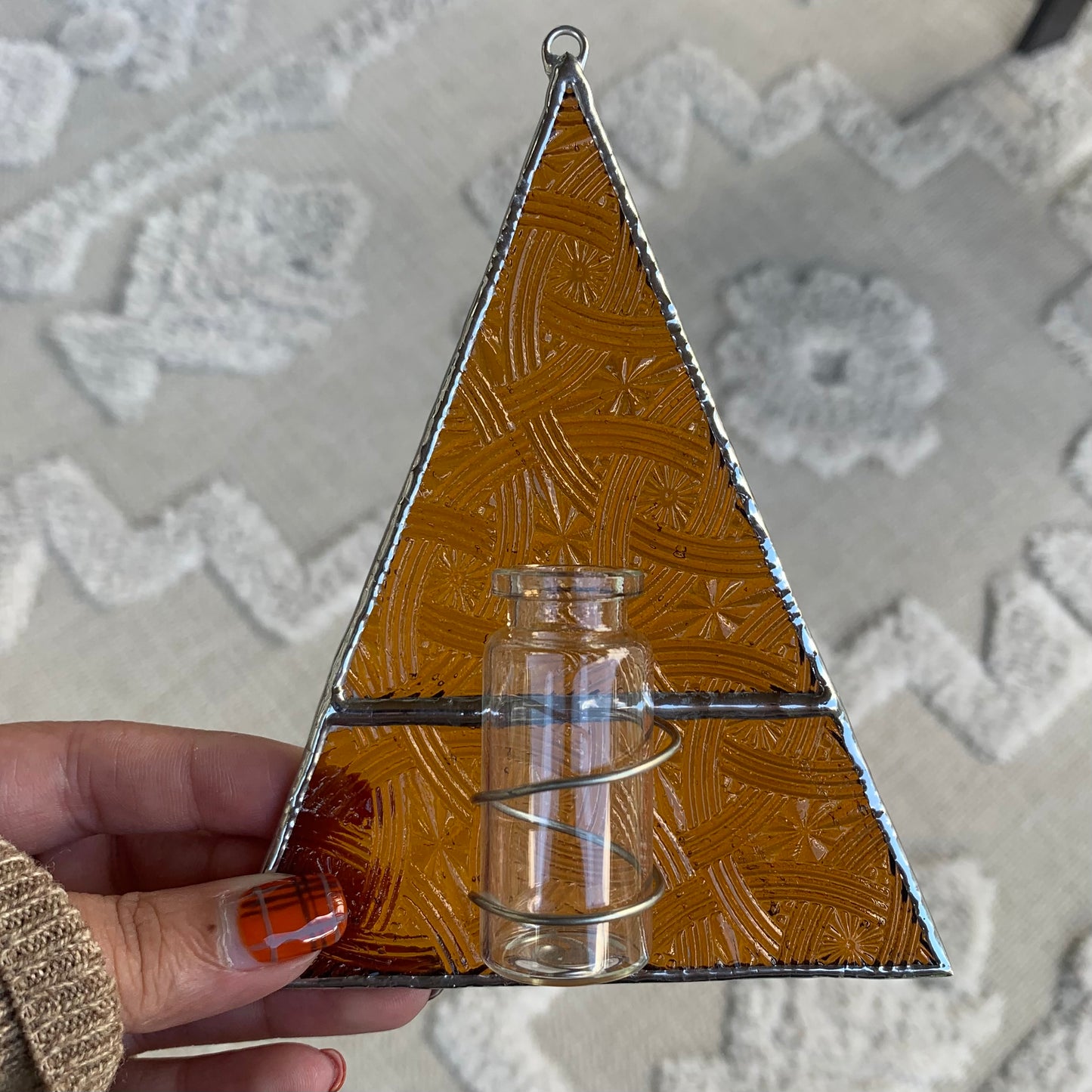 Triangle stained glass