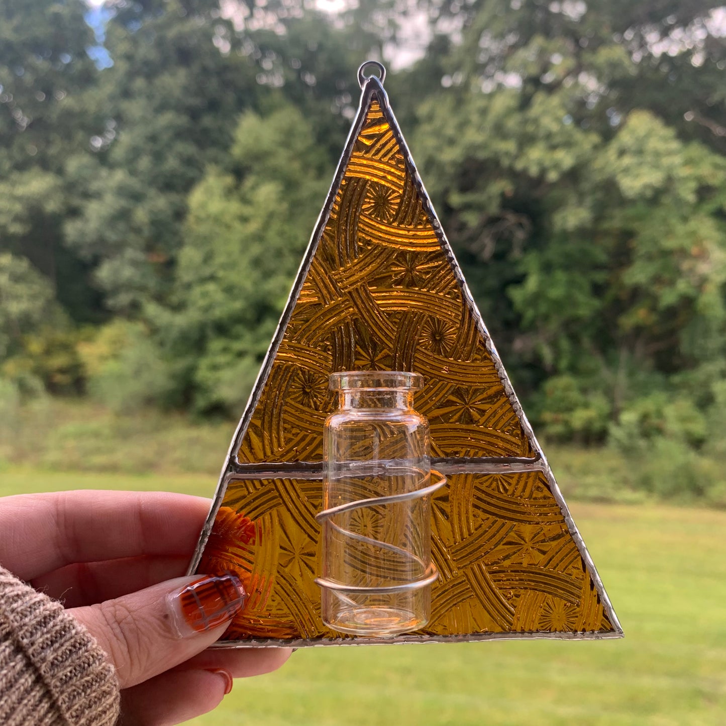 Triangle stained glass