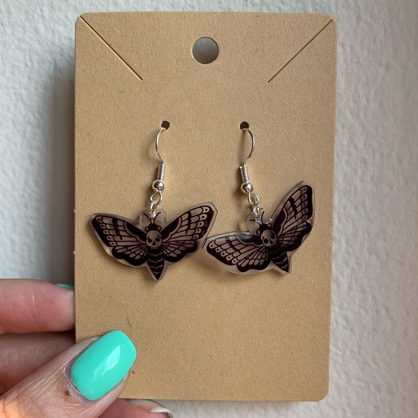 Death Moth Earrings