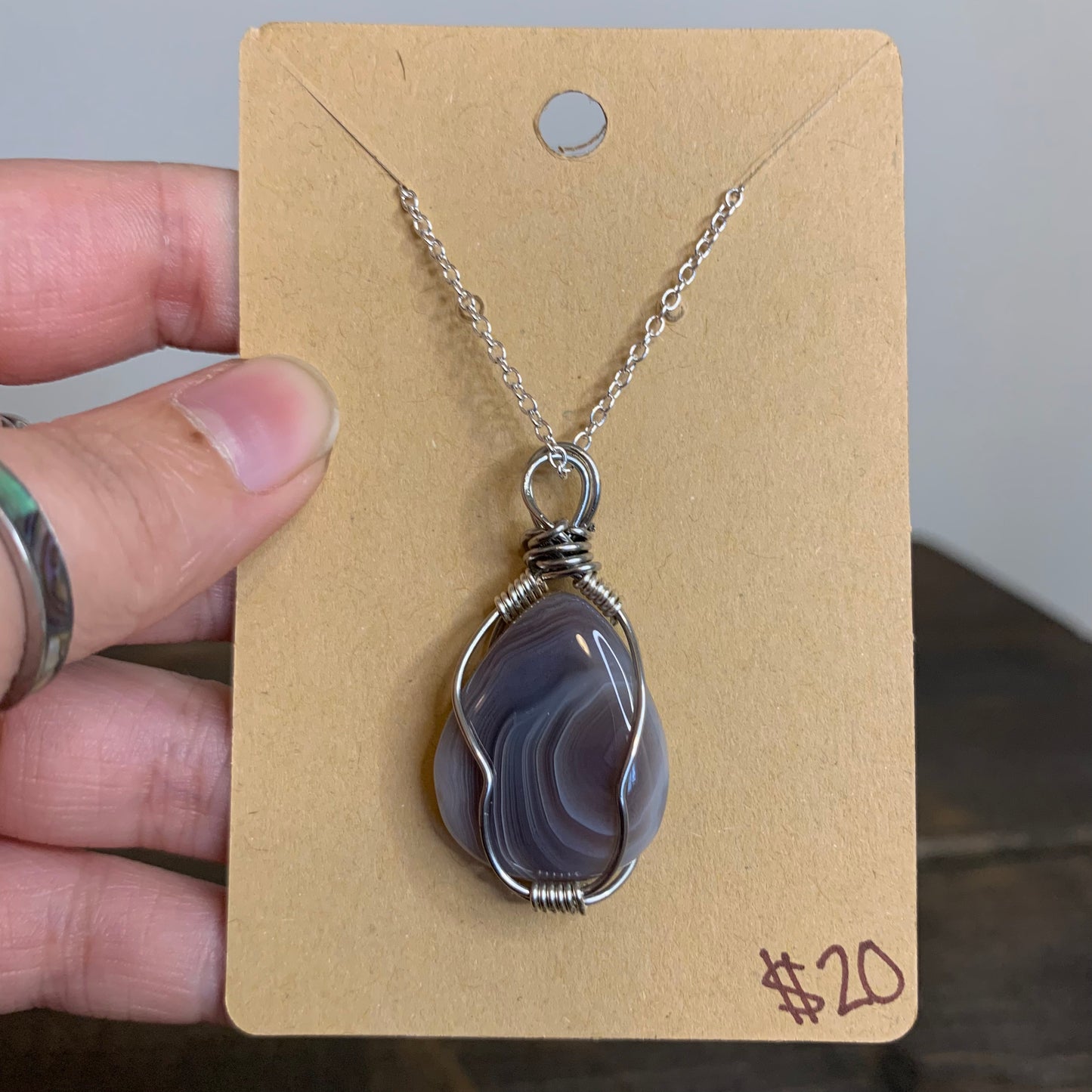 Botswana Agate Pendant